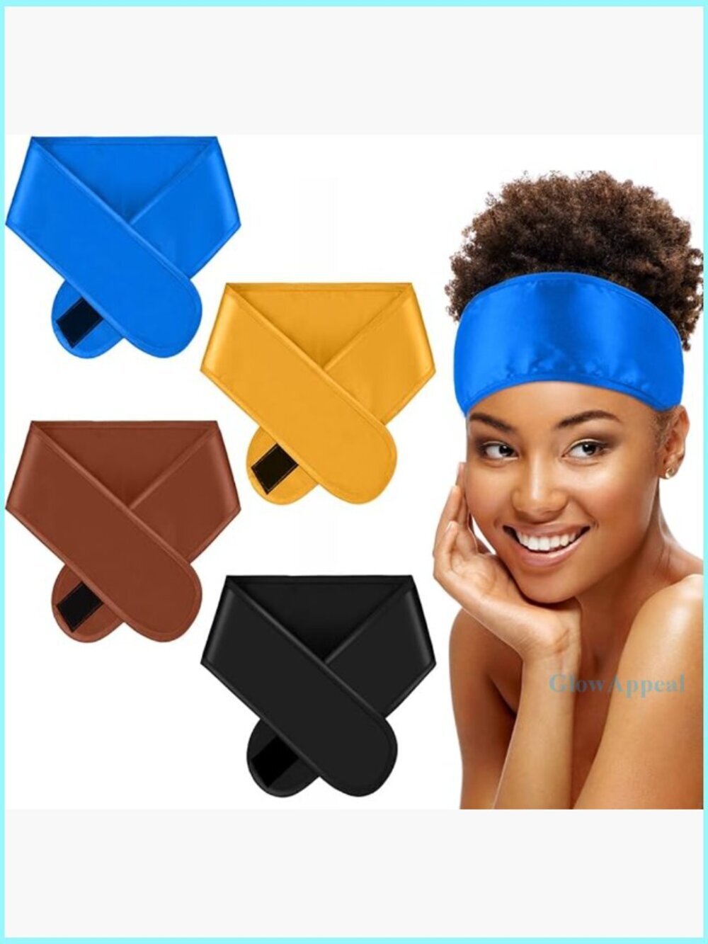 Satin Hair Wrap Scarf Headband Adjustable Silk Sleeping Nonslip